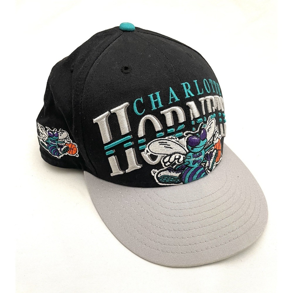 New Era Charlotte Hornets NBA Hardwood Classics Snapback‎ Hat Cap Big Logo